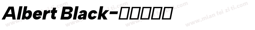 Albert Black字体转换